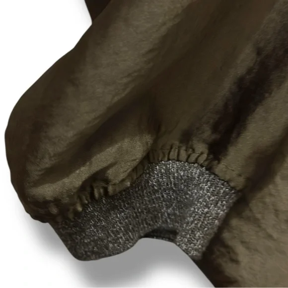 Zara | NWOT Morocco Olive Drawstring Hem Long Sleeve Top (size S) - Picture 6 of 10